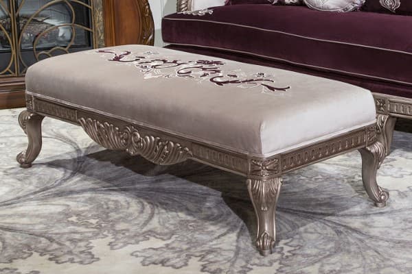 Банкетка Lisette Silver/Gold