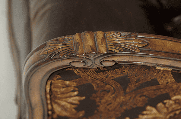 Кресло полуторное для чтения с комбинированной подушкой кожа/велюр