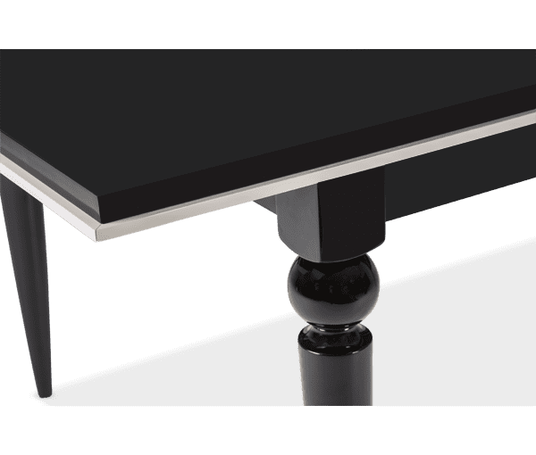 Стол обеденный прямоугольный Black Ice (включая 1 вставку на 44 cm )