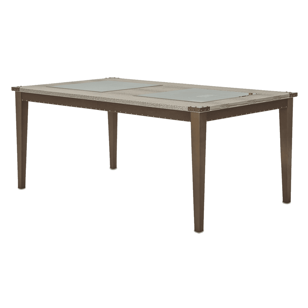 Стол обеденный прямоугольный (включая 1 вставку на 61 cm ), длина в разложенном виде 246 см