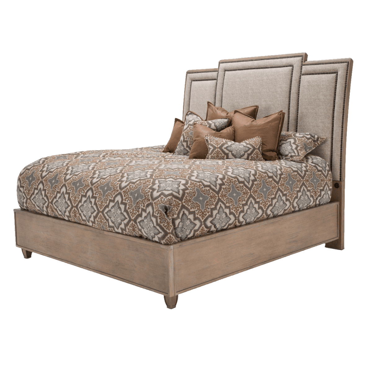 Кровать модульная с высокой драпированной панелью Eastern King