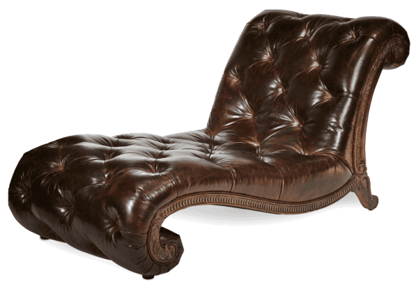 Кресло-оттоманка кожаное