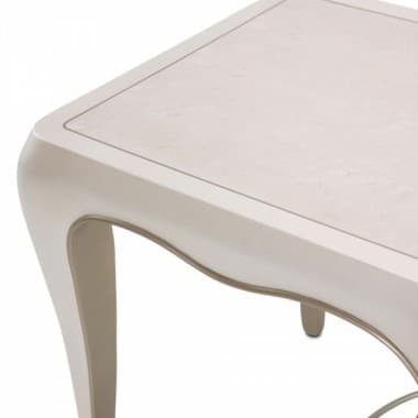 Столик приставной прямоугольный, цвет Creamy Pearl