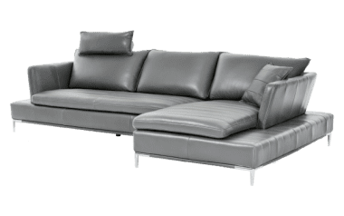 Lazzio угловой кожаный диван, Graphite